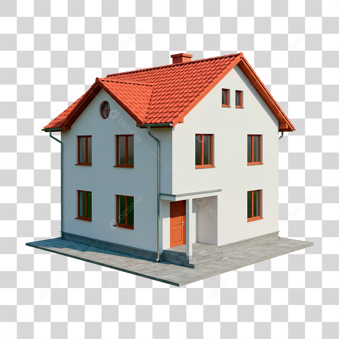 Mansão Branca PNG Transparente