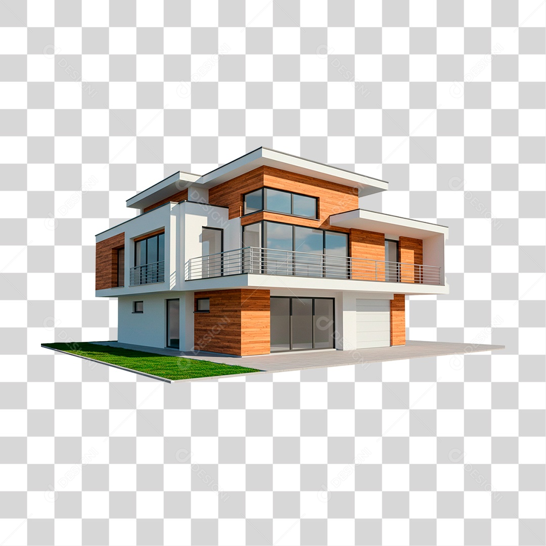 Mansão Branca PNG Transparente