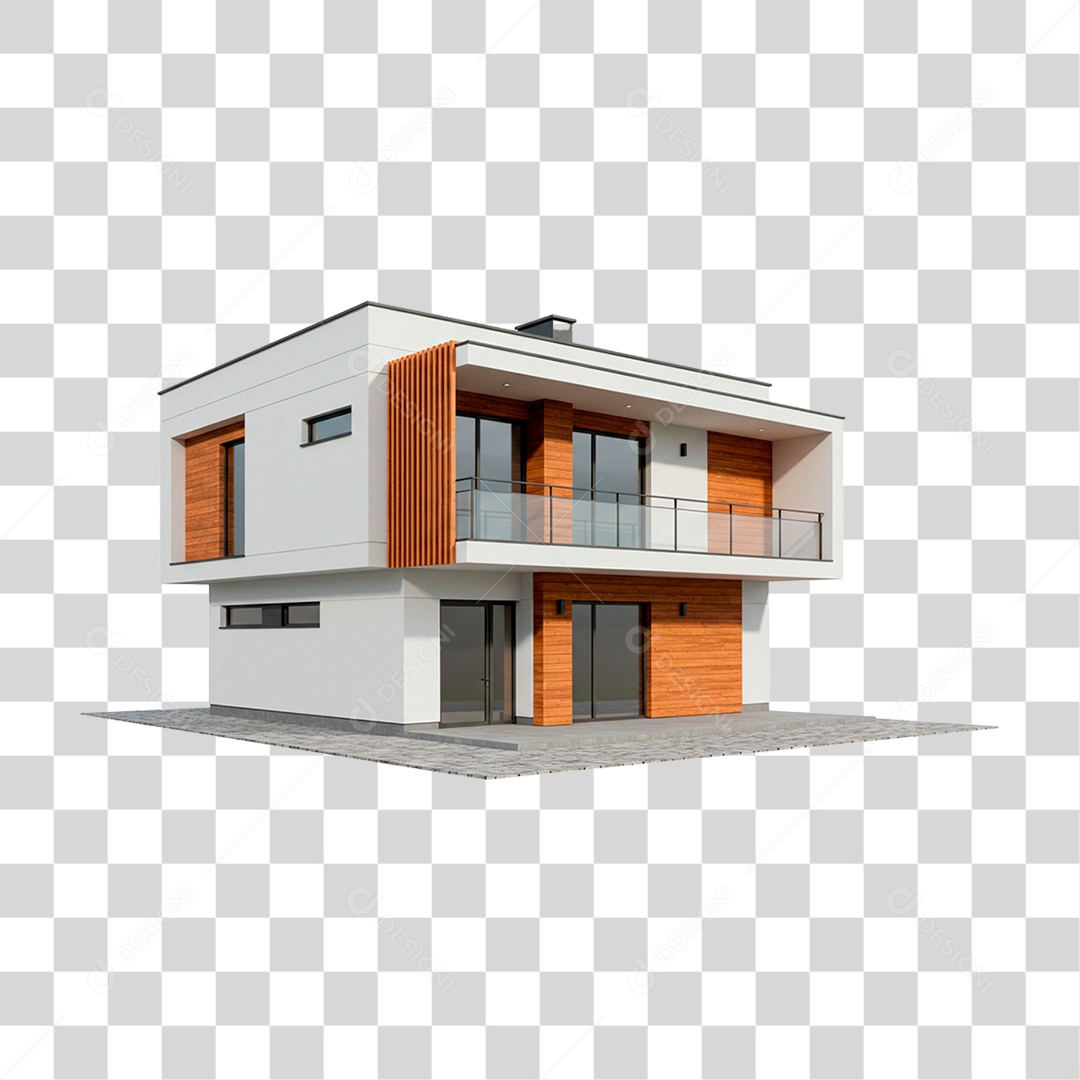 Mansão Branca PNG Transparente