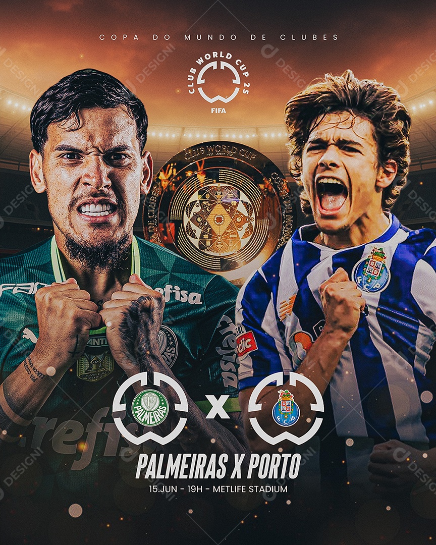 Palmeiras Vs Porto Mundial De Clubes 2025 Social Media PSD Editável