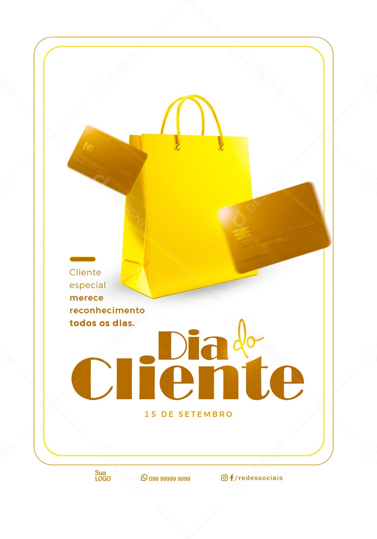 Dia do Cliente 15 de Setembro Social Media PSD Editável