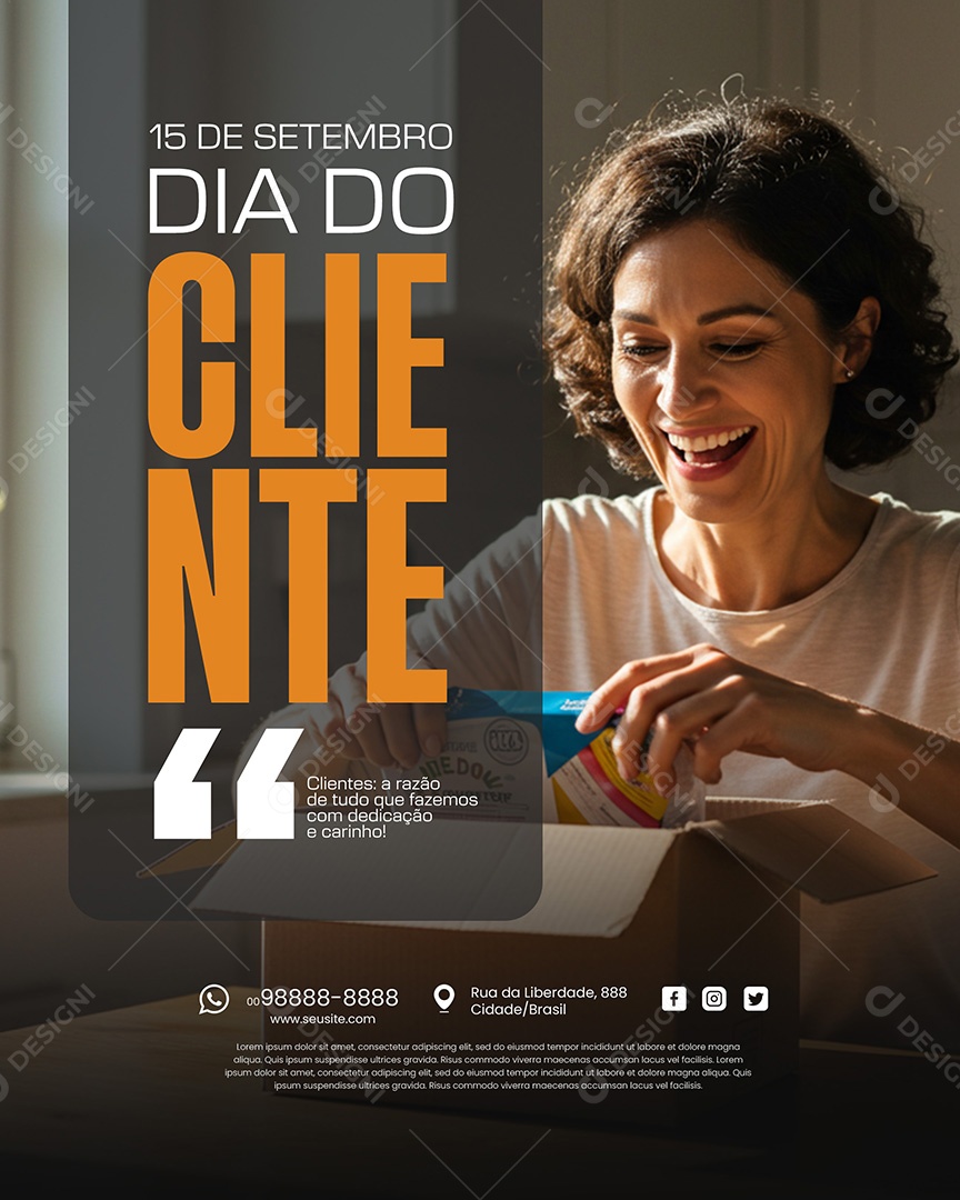 Dia do Cliente 15 de Setembro Social Media PSD Editável