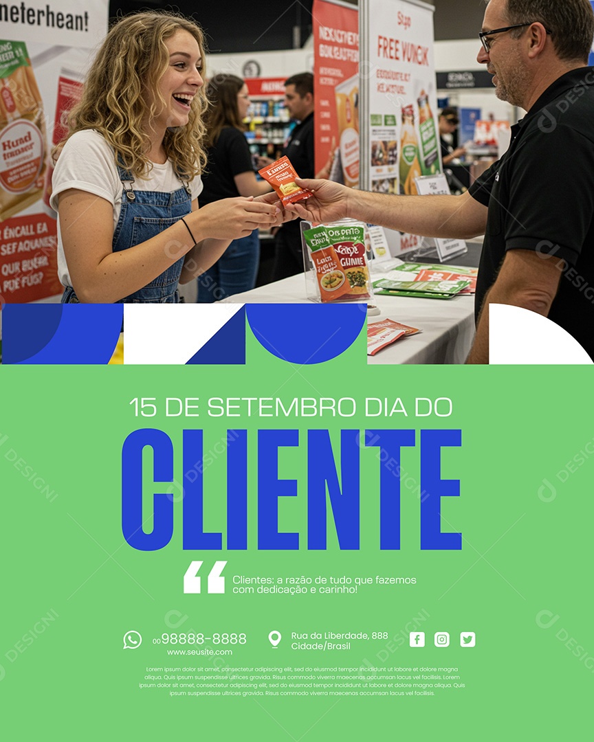 Dia do Cliente 15 de Setembro Social Media PSD Editável