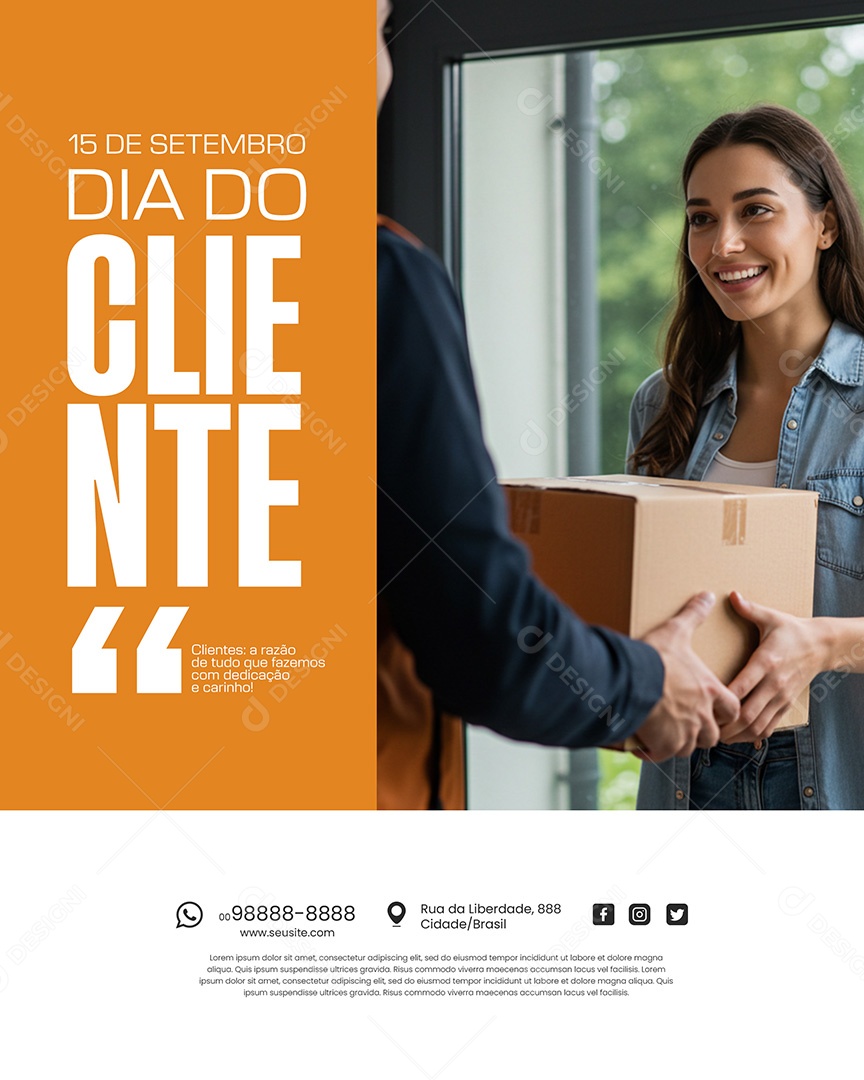 Dia do Cliente 15 de Setembro Social Media PSD Editável