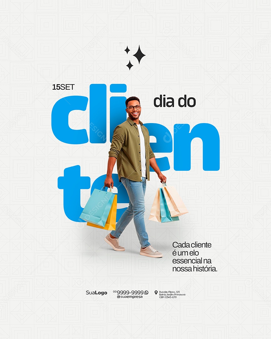 Dia do Cliente 15 de Setembro Social Media PSD Editável
