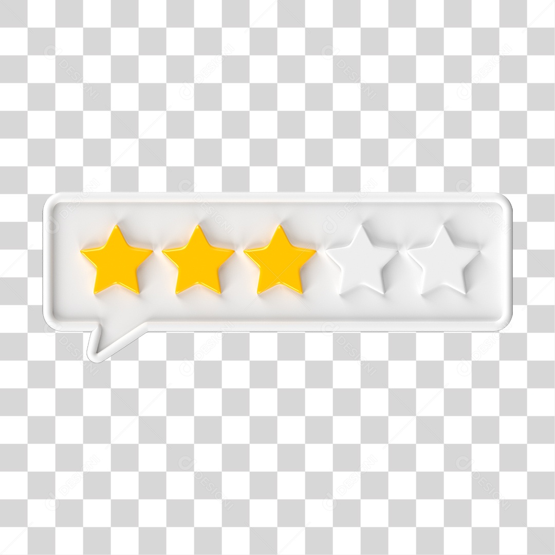 Ícone Avaliação de Classificação Estrelas PNG Transparente