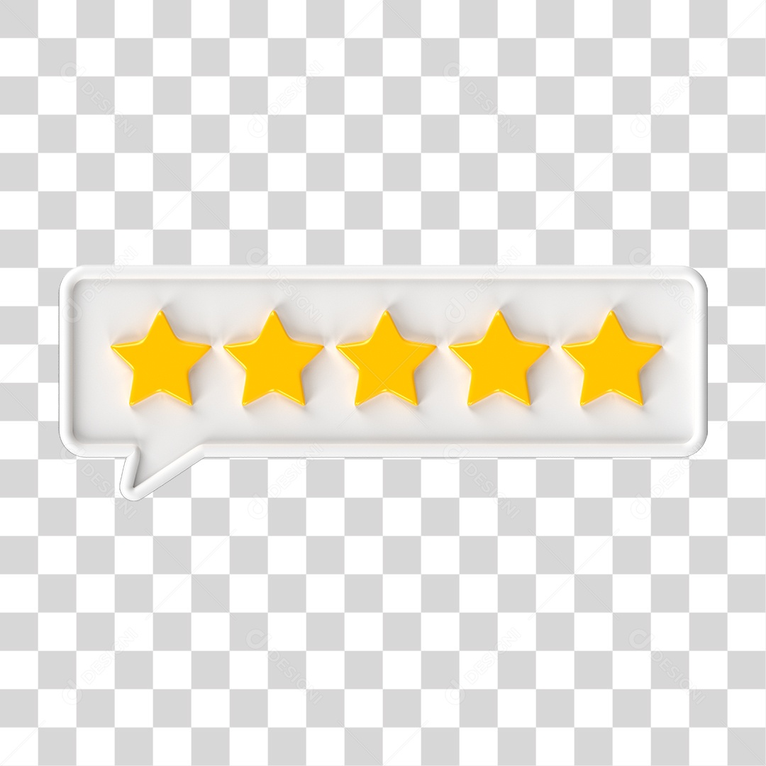 Ícone Avaliação de Classificação Estrelas PNG Transparente