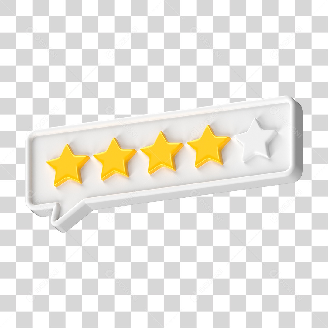 Ícone Avaliação de Classificação Estrelas PNG Transparente