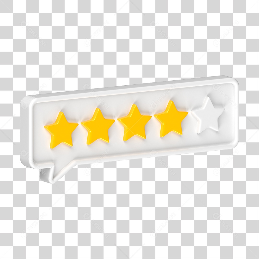 Ícone Avaliação de Classificação Estrelas PNG Transparente