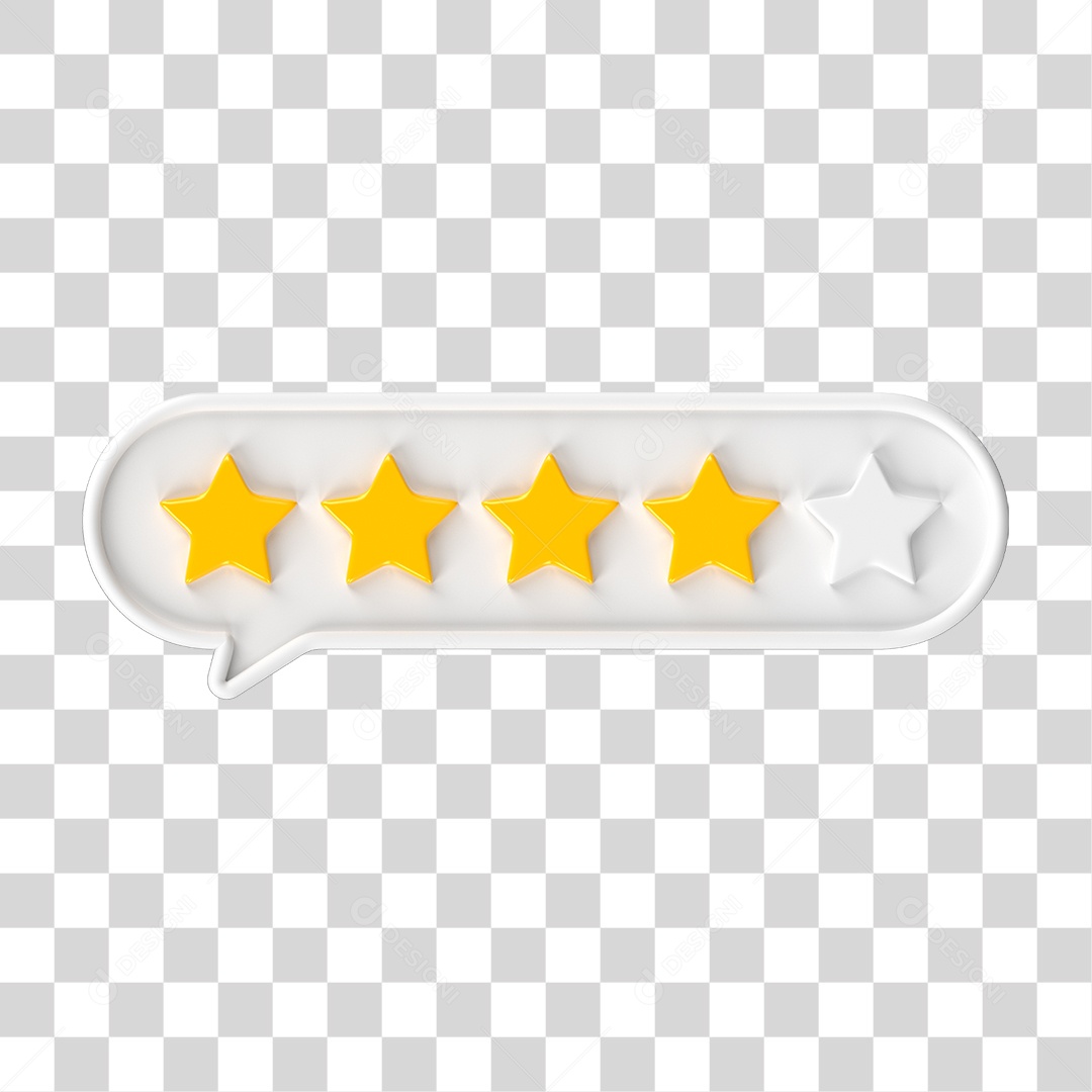 Ícone Avaliação de Classificação Estrelas PNG Transparente