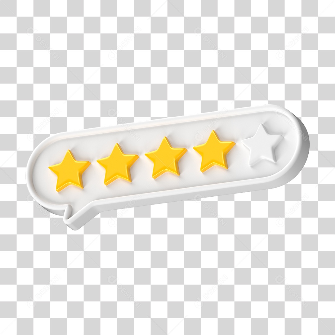 Ícone Avaliação de Classificação Estrelas PNG Transparente