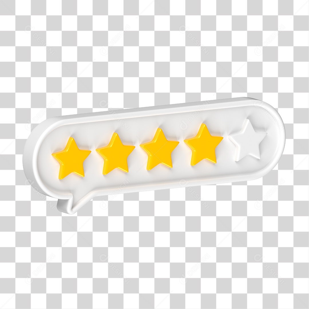 Ícone Avaliação de Classificação Estrelas PNG Transparente