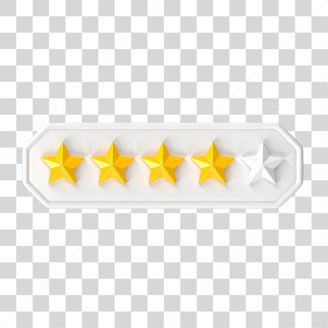 Ícone Avaliação de Classificação Estrelas PNG Transparente