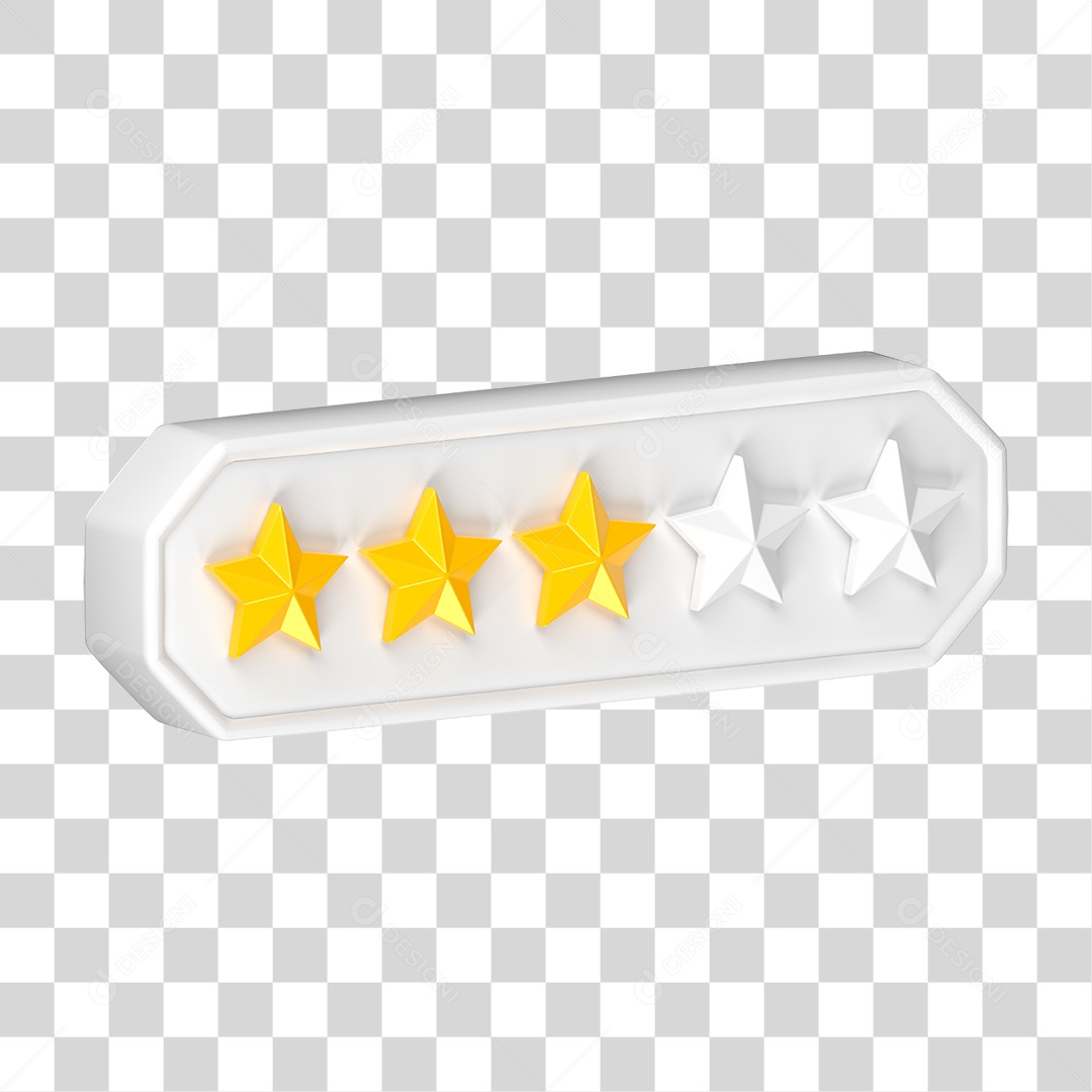 Ícone Avaliação de Classificação Estrelas PNG Transparente