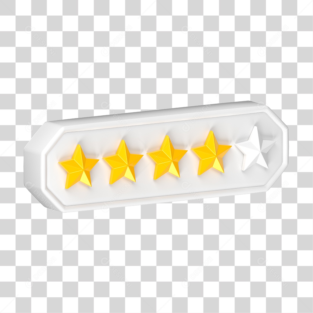 Ícone Avaliação de Classificação Estrelas PNG Transparente