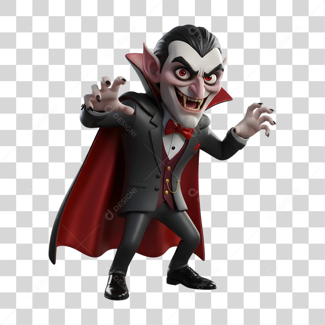 Vampiro de Halloween PNG Transparente