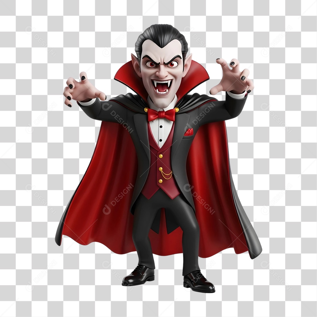 Vampiro de Halloween PNG Transparente