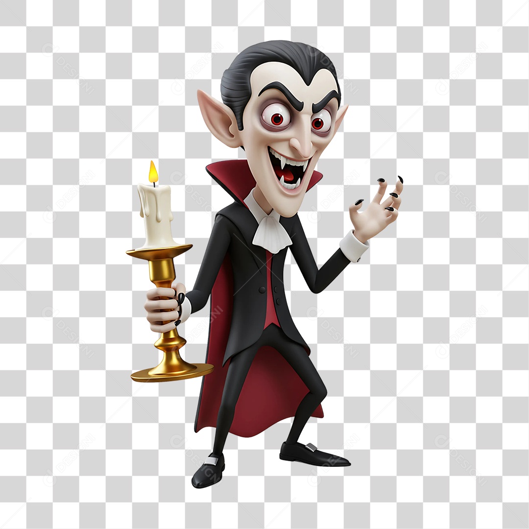 Vampiro de Halloween PNG Transparente