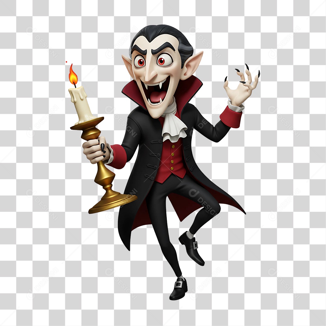Vampiro de Halloween PNG Transparente