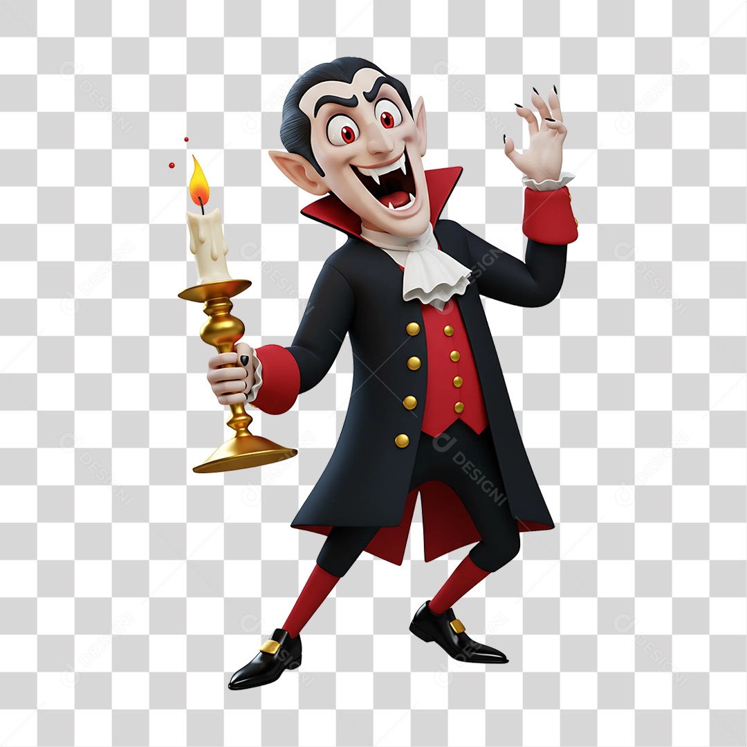 Vampiro de Halloween PNG Transparente