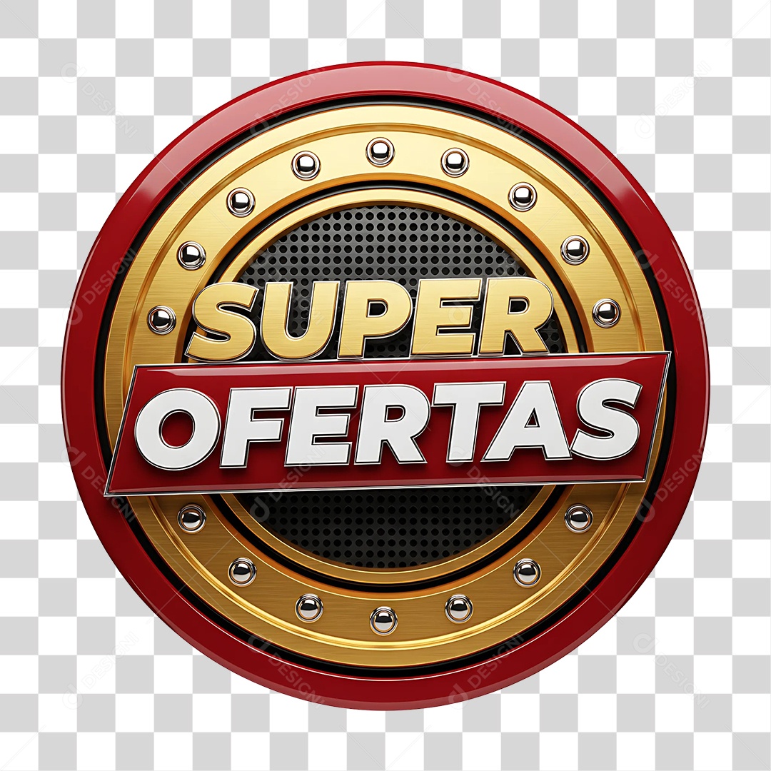 Selo 3D Super Oferta PNG Transparente