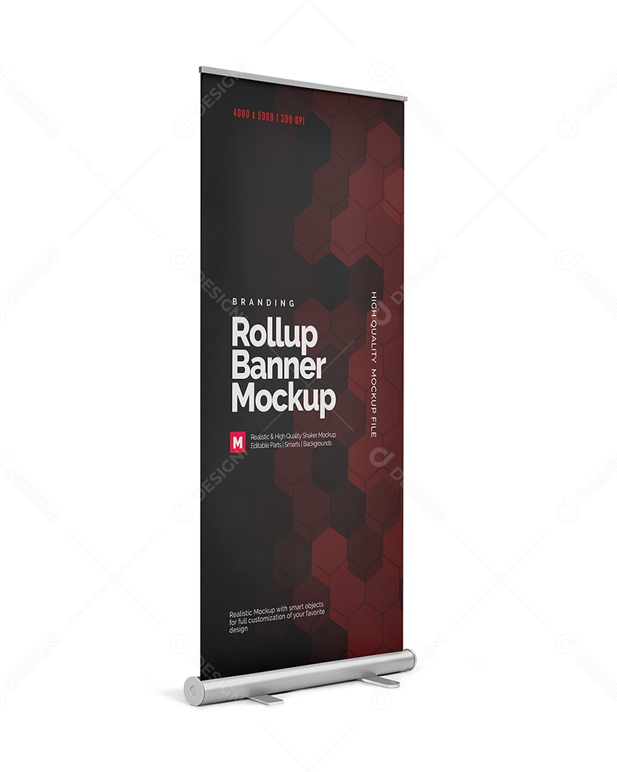Banner com Sistema de Rolamento Mockup PSD Editável