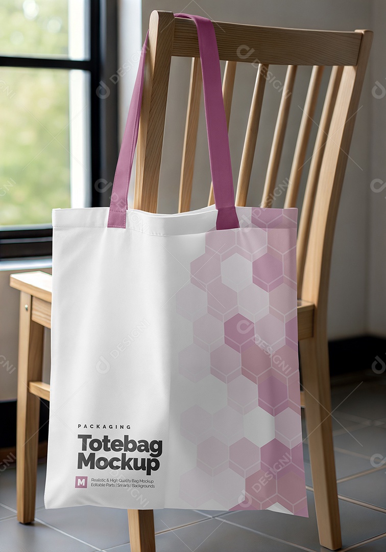 Sacola de Compras PSD Editável Mockup