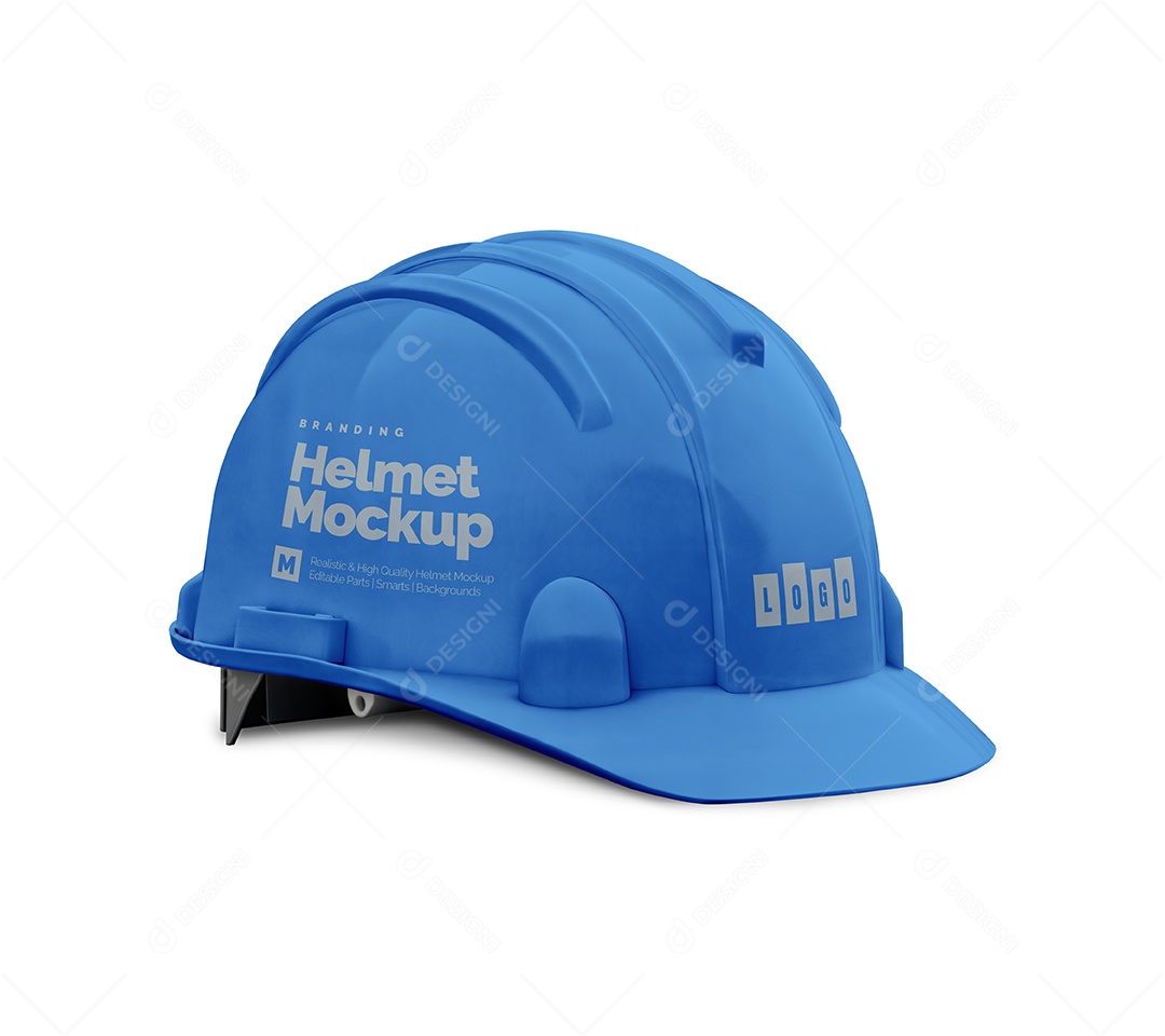 Capacete de Construção PSD Editável Mockup
