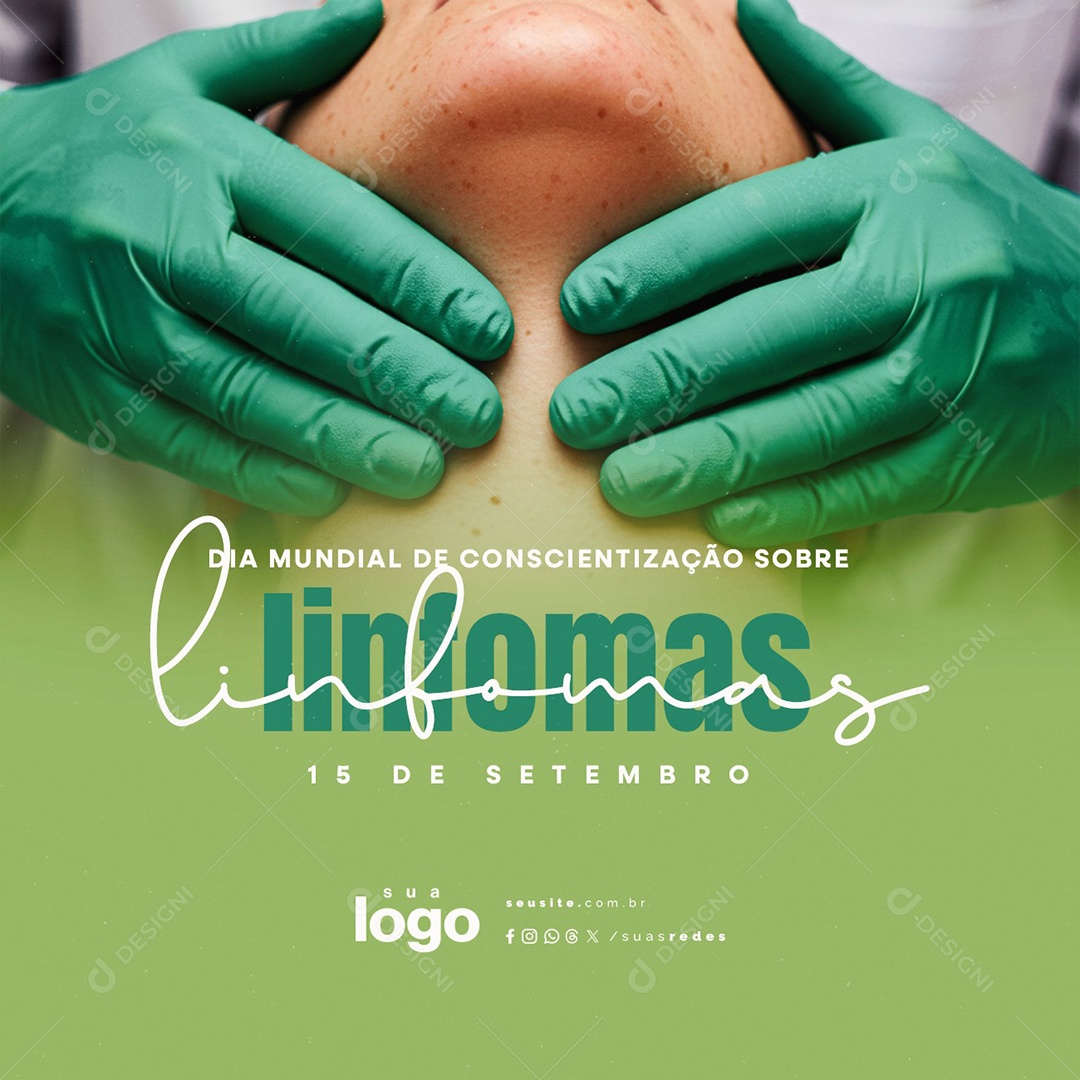 Dia Mundial de Conscientização Sobre Linfomas 15 de Setembro Social Media PSD Editável