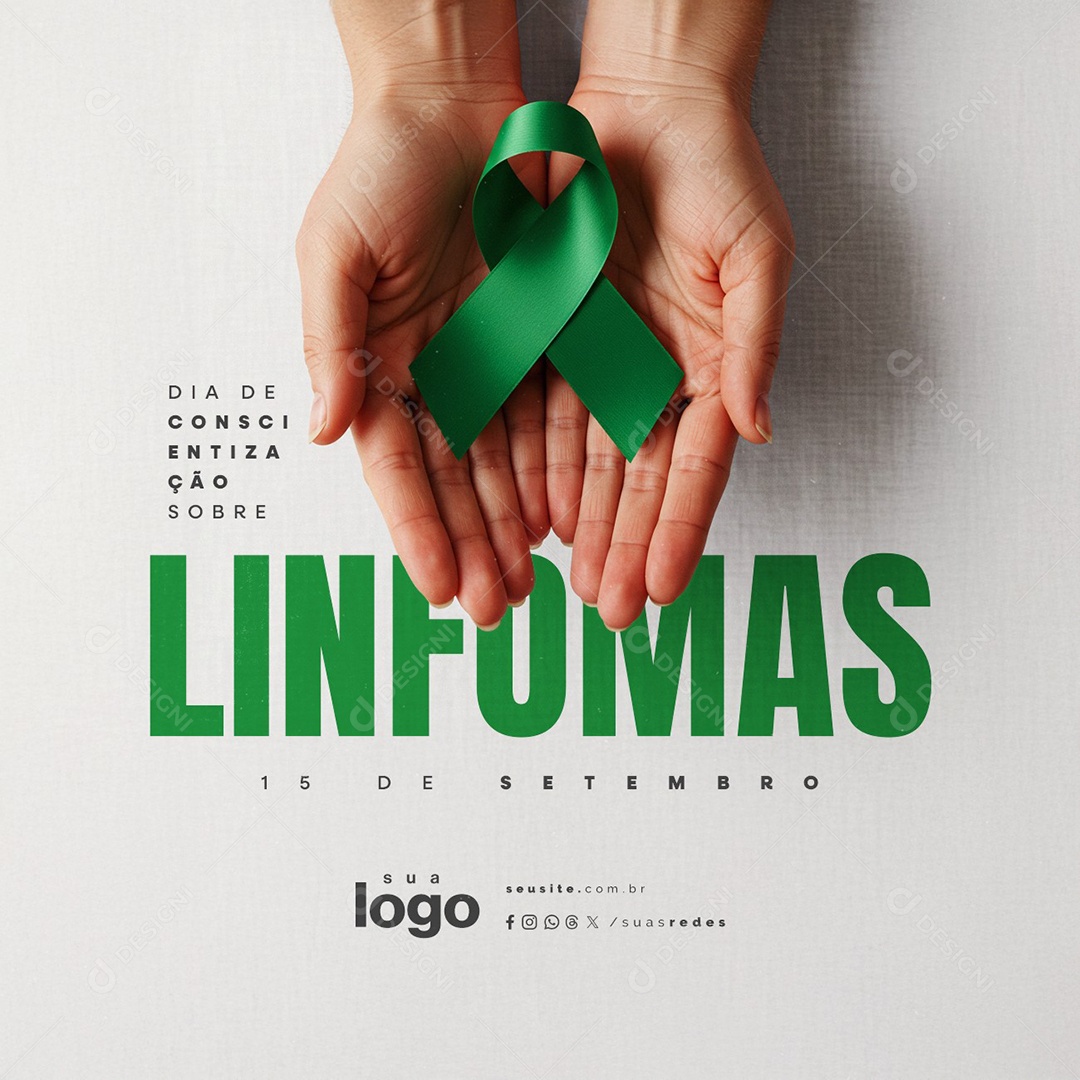 Dia Mundial de Conscientização Sobre Linfomas 15 de Setembro Social Media PSD Editável