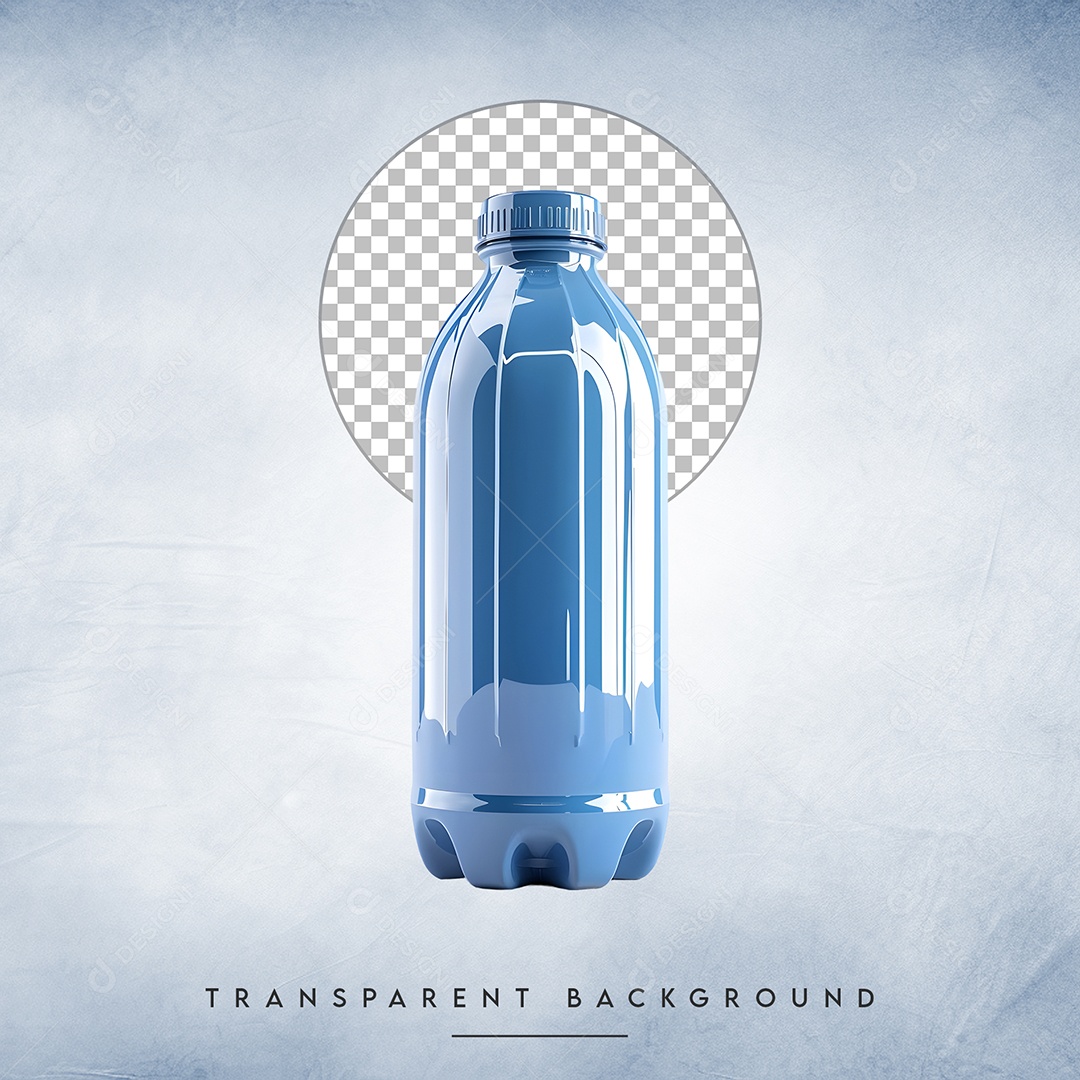 Elemento 3D Garrafa Para Composição PSD