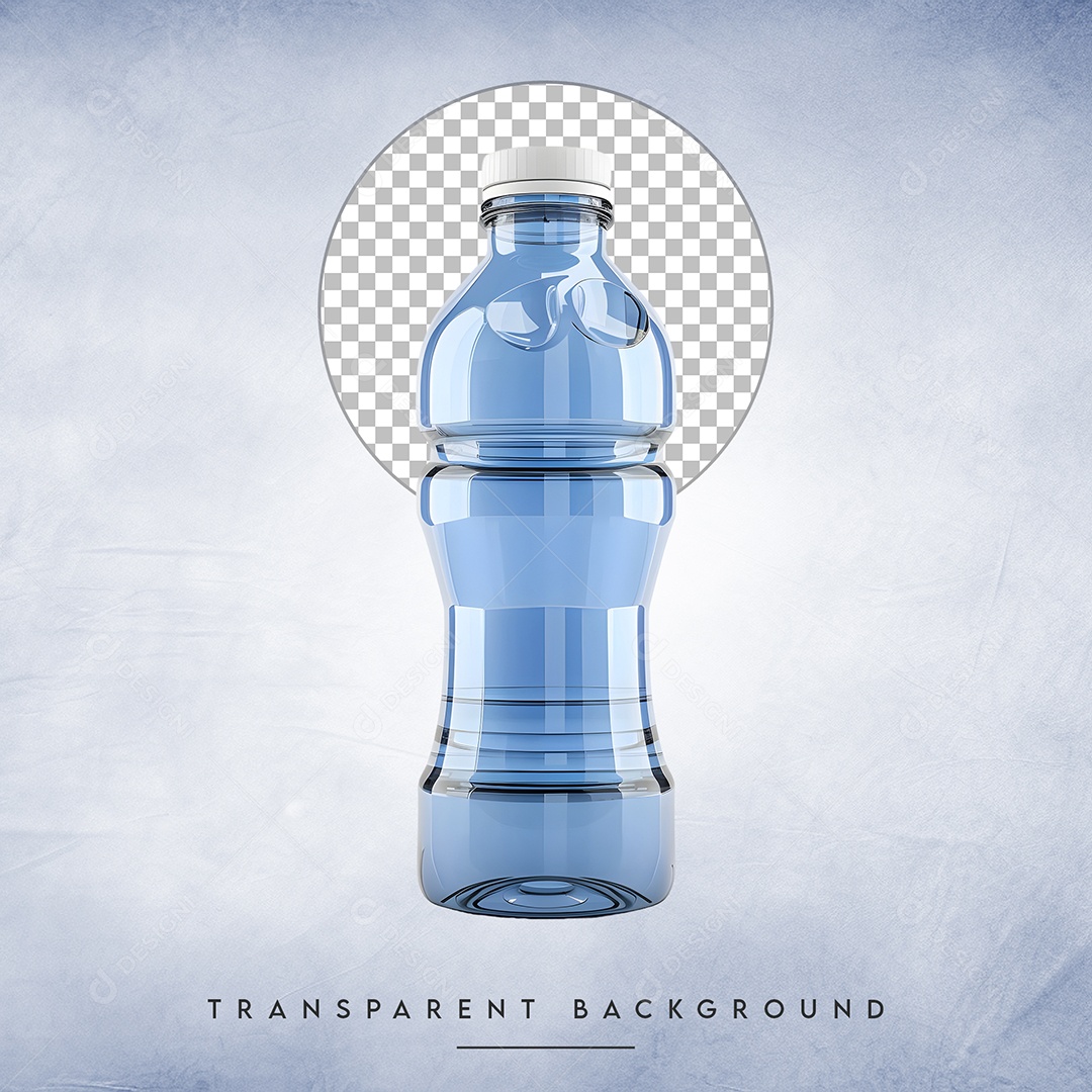 Elemento 3D Garrafa Para Composição PSD