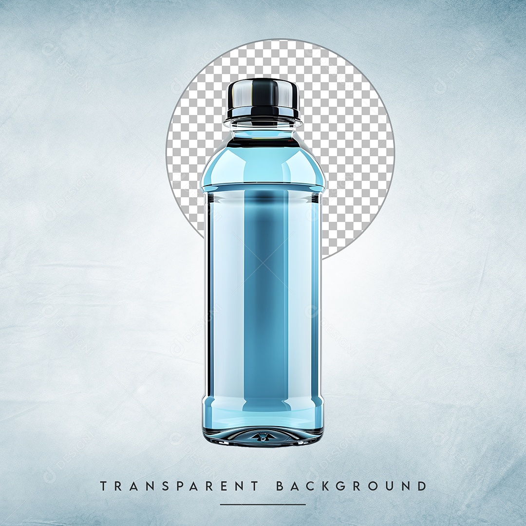 Elemento 3D Garrafa Para Composição PSD