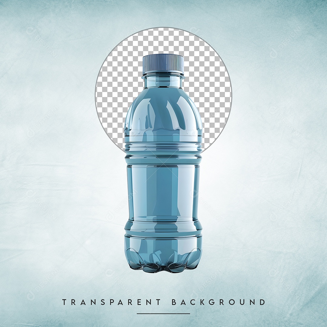 Elemento 3D Garrafa Para Composição PSD