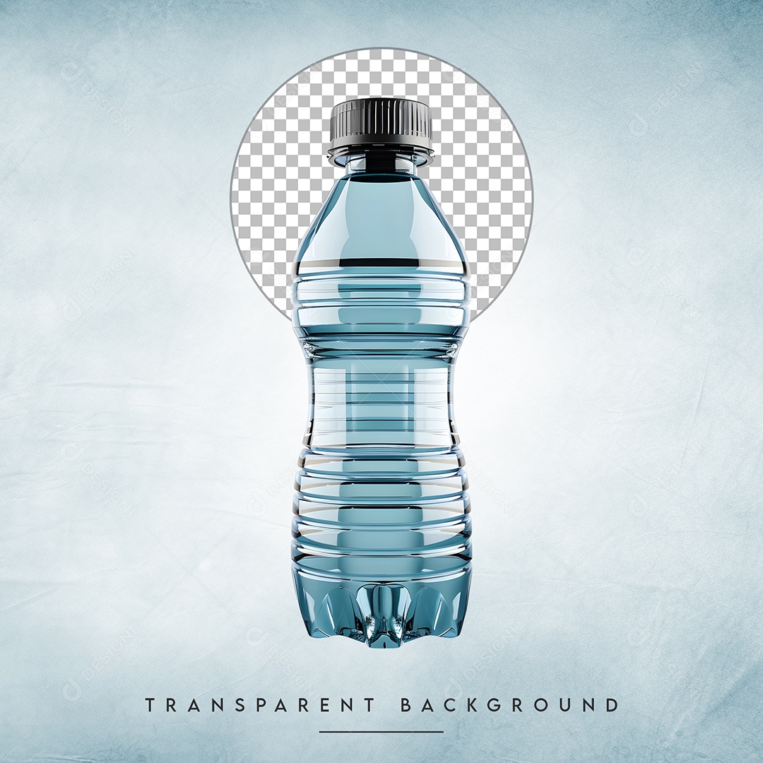 Elemento 3D Garrafa Para Composição PSD