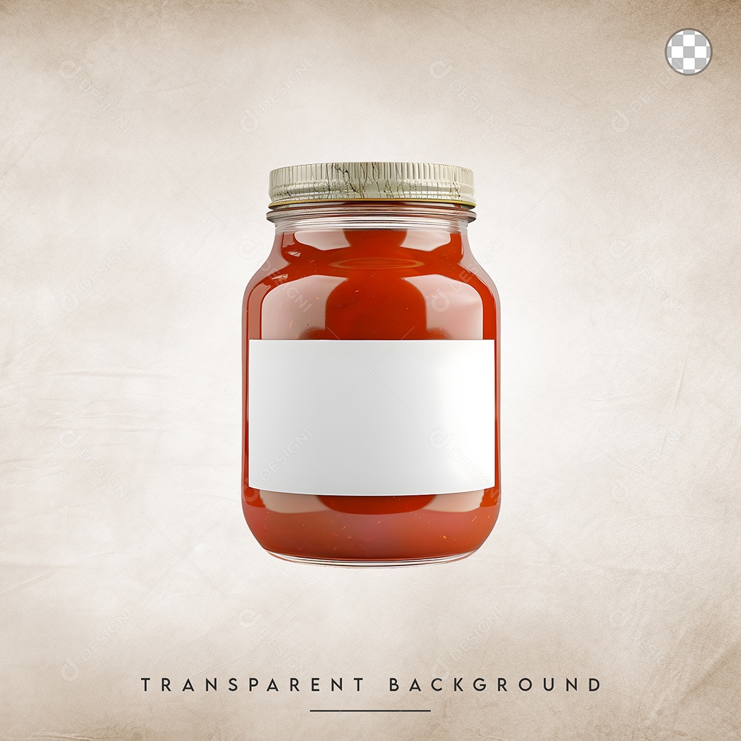 Elemento 3D pote de vidro Para Composição PSD