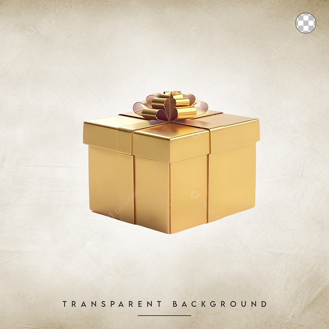 Elemento 3D Caixa  Para Composição PSD