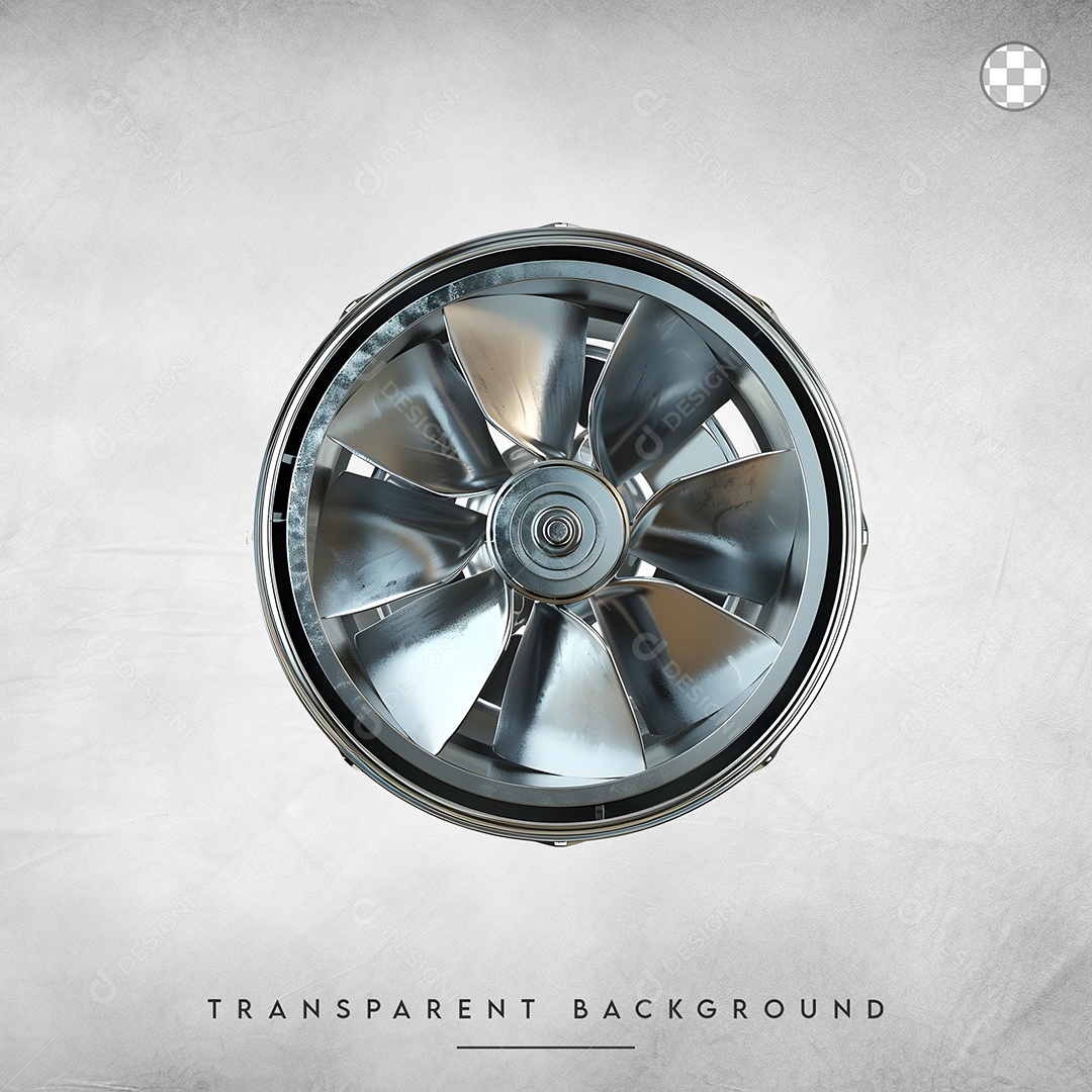 Elemento 3D Ventilador Industrial Para Composição PSD