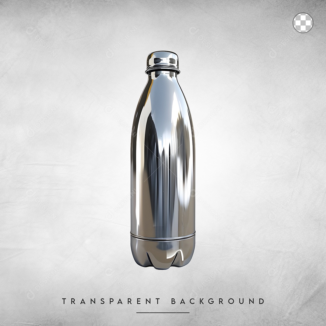 Elemento 3D Garrafa Para Composição PSD