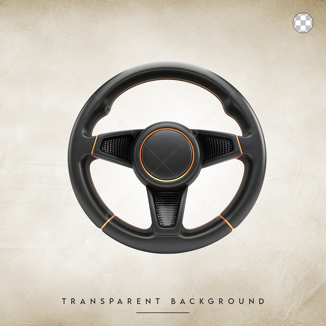 Elemento 3D Capa Para Composição PSD