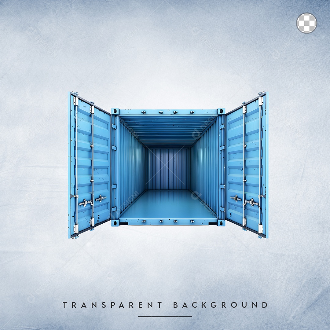 Elemento 3D Contêiner Para Composição PSD