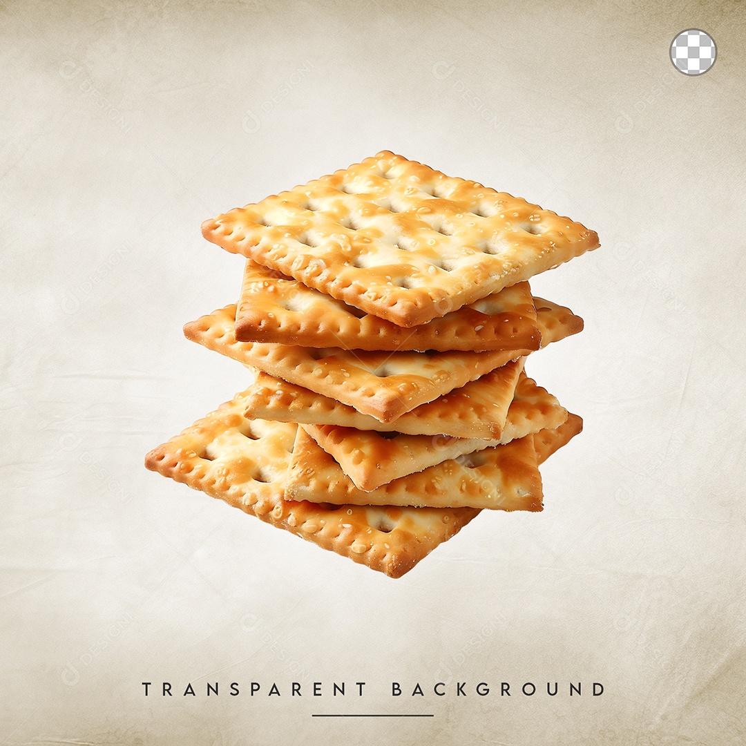Elemento 3D Biscoitos Para Composição PSD