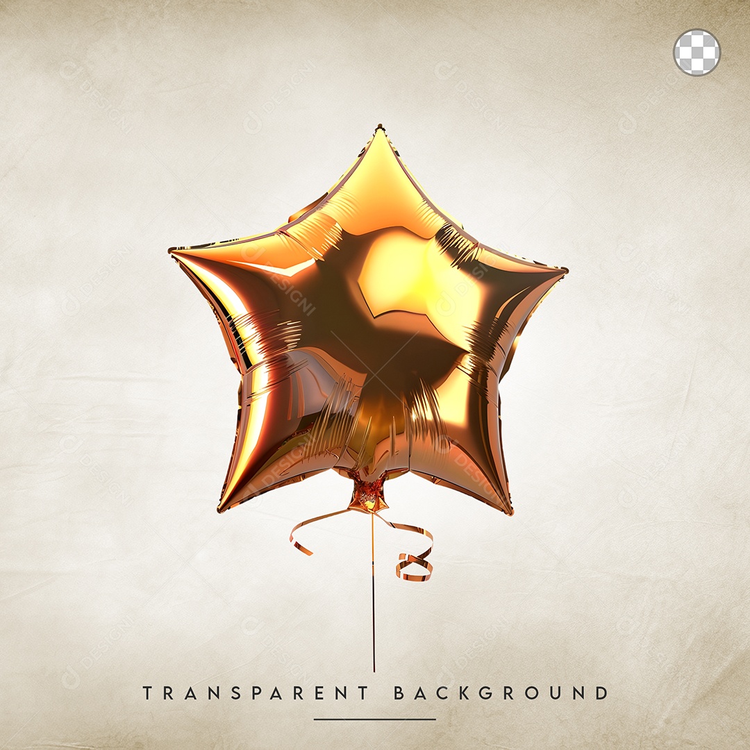 Elemento 3D Balão Para Composição PSD