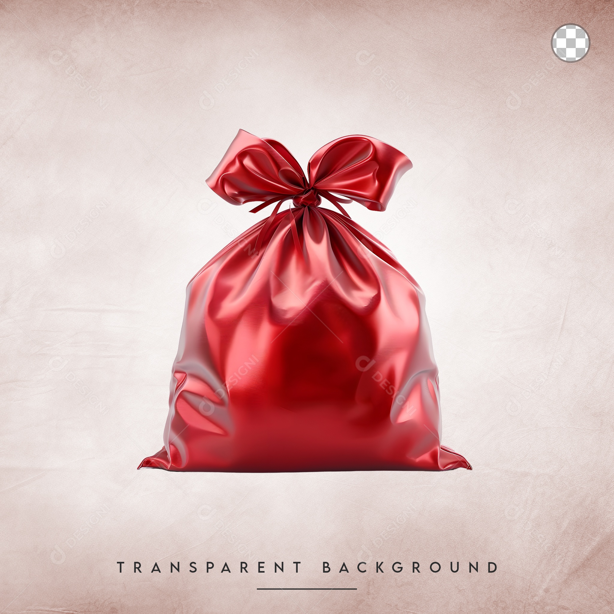 Elemento 3D Saco De Presente Para Composição PSD