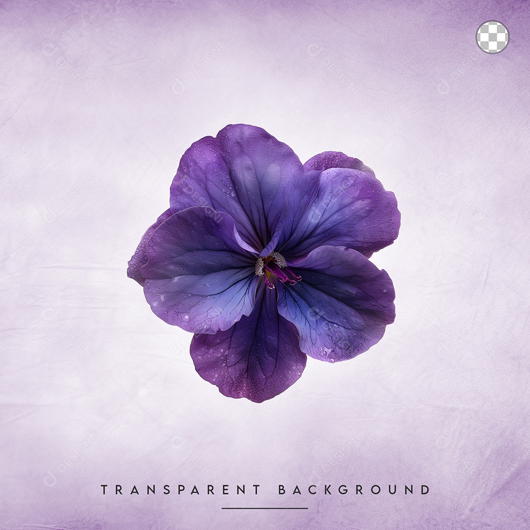 Elemento 3D Flor Para Composição PSD