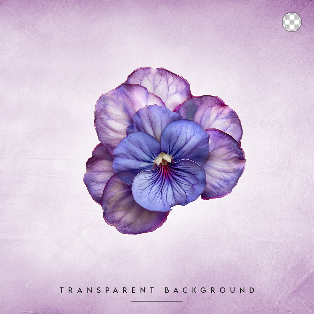 Elemento 3D Flor Para Composição PSD