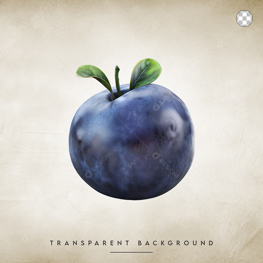 Elemento 3D Uva Para Composição PSD