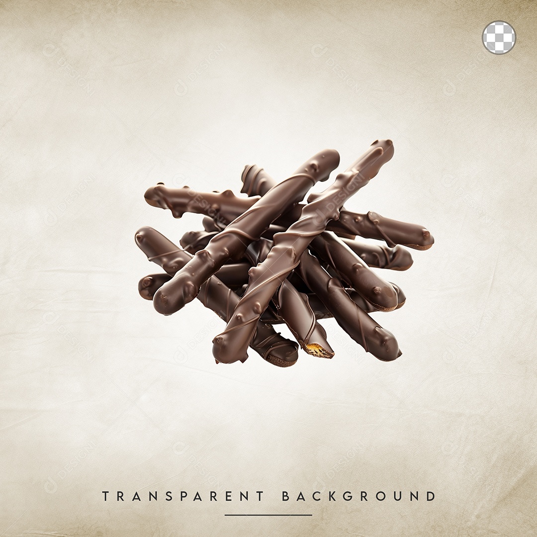 Elemento 3D Biscoito Para Composição PSD