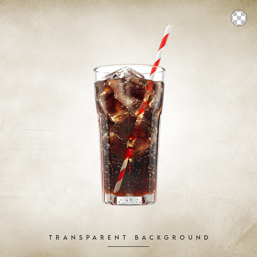 Elemento 3D Coca Cola Para Composição PSD