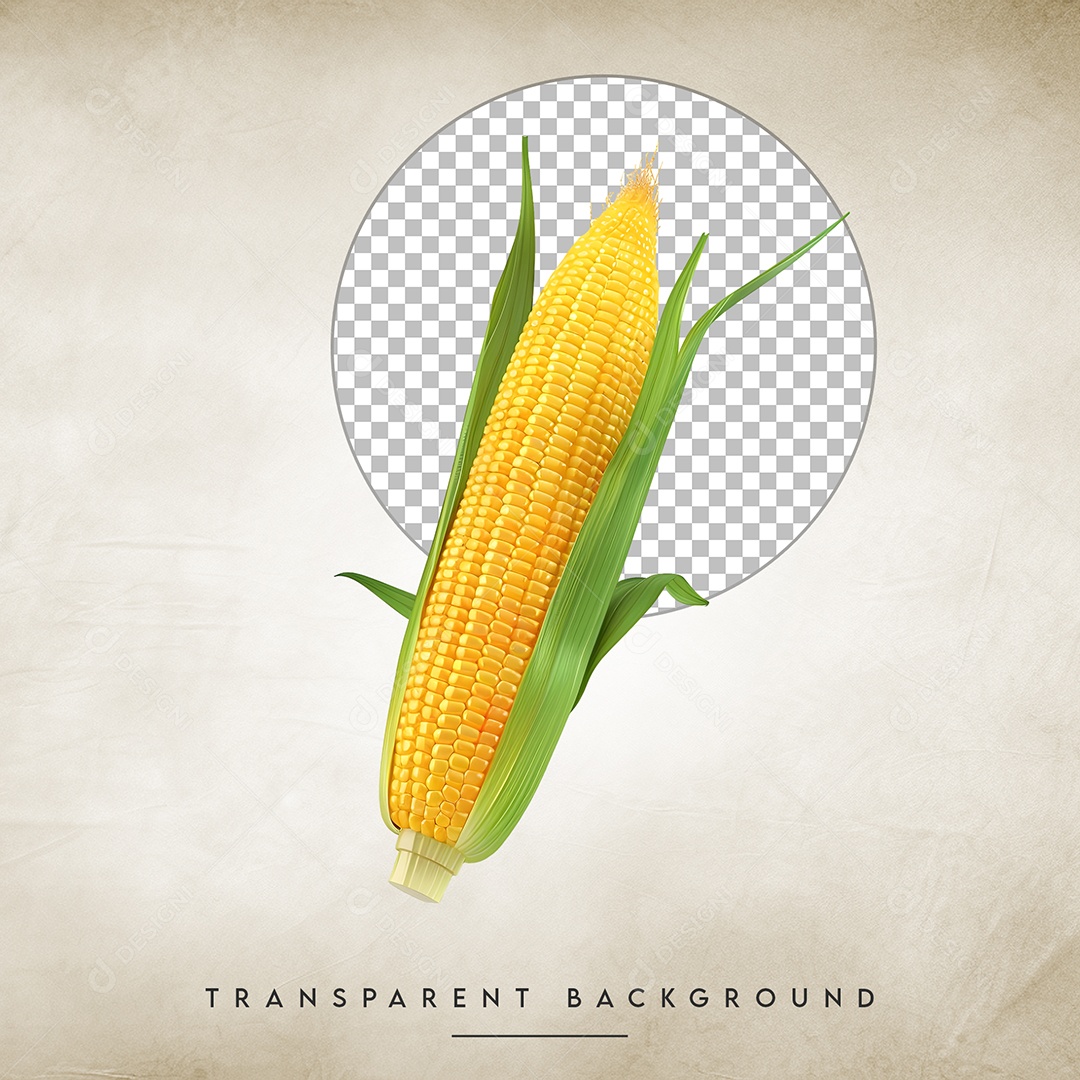 Elemento 3D Espiga Para Composição PSD